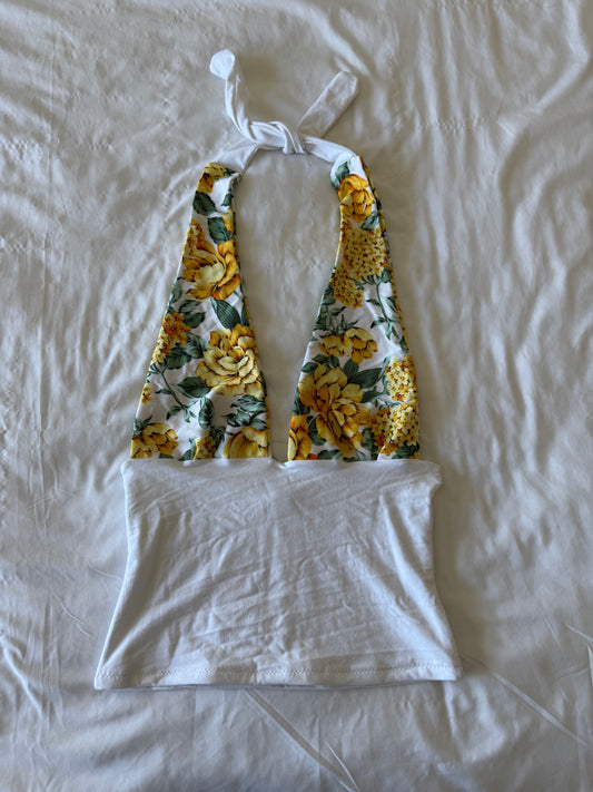 SUNFLOWER HALTER TOP (LARGE)