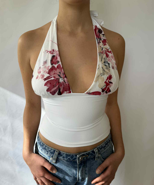 Garden Halter Top White (XS/S)